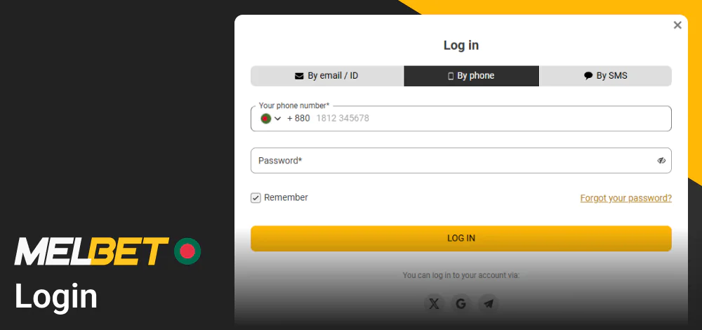 A guide to logging in to Melbet for gamblers from Bangladesh